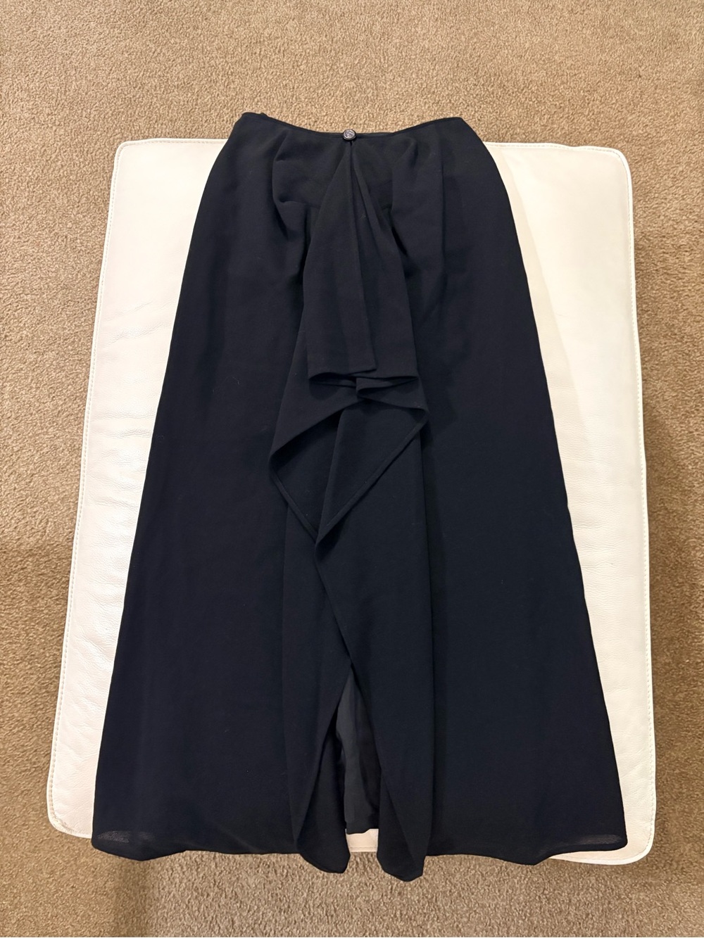Chanel vintage wool long pencil skirt